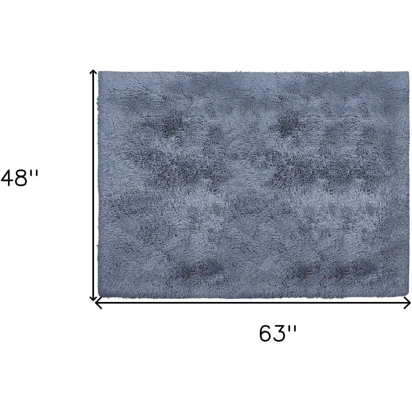 4 X 5 Gray Solid Modern Area Rug