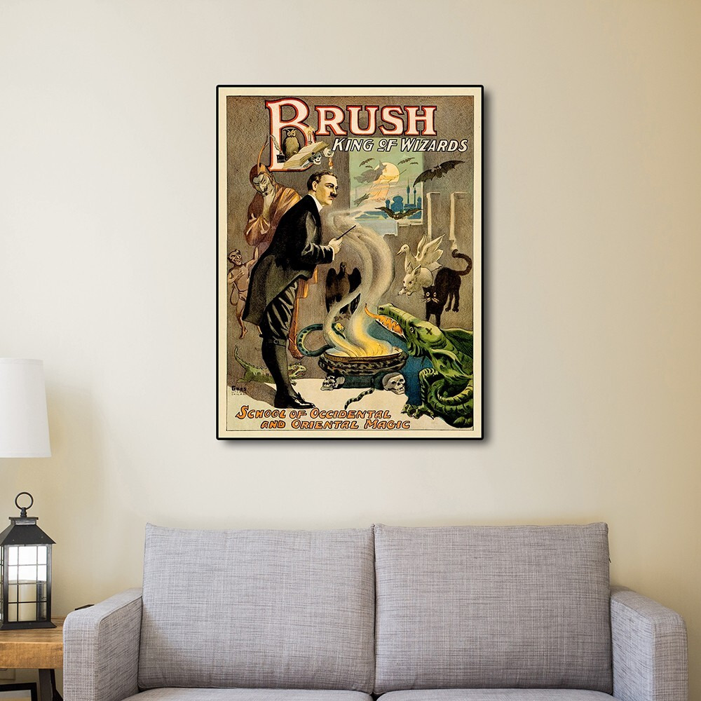 36"" X 48"" Vintage 1895 Blackstone Magic Wall Art