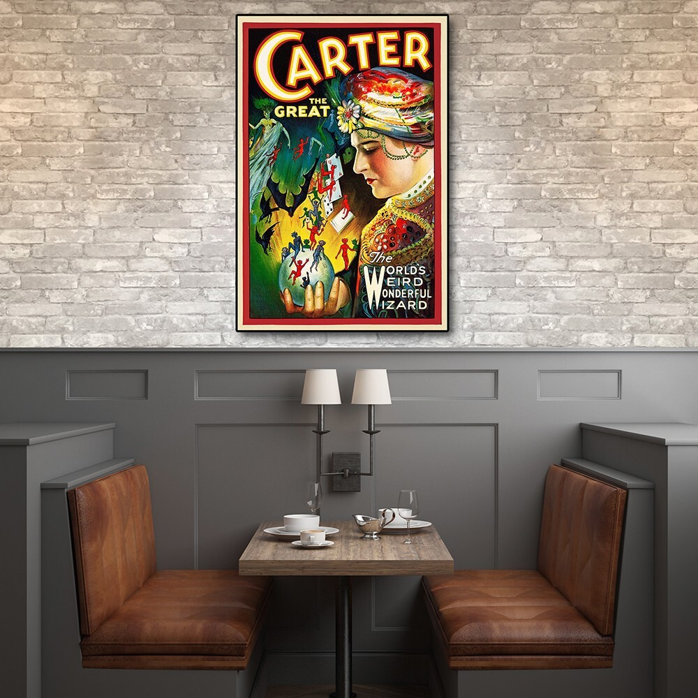 36"" X 54"" Vintage C1920S Carter Vintage Magic Poster Wall Art