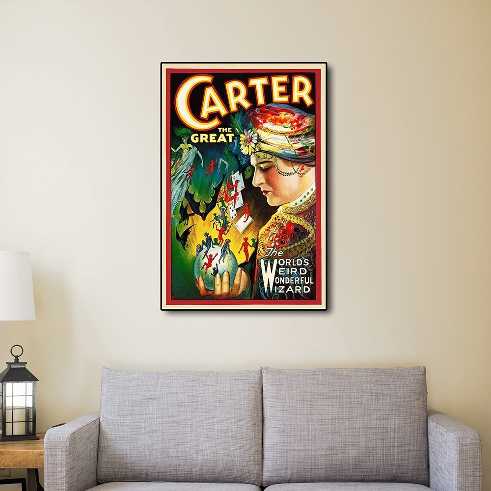 20"" X 30"" Vintage C1920S Carter Vintage Magic Poster Wall Art