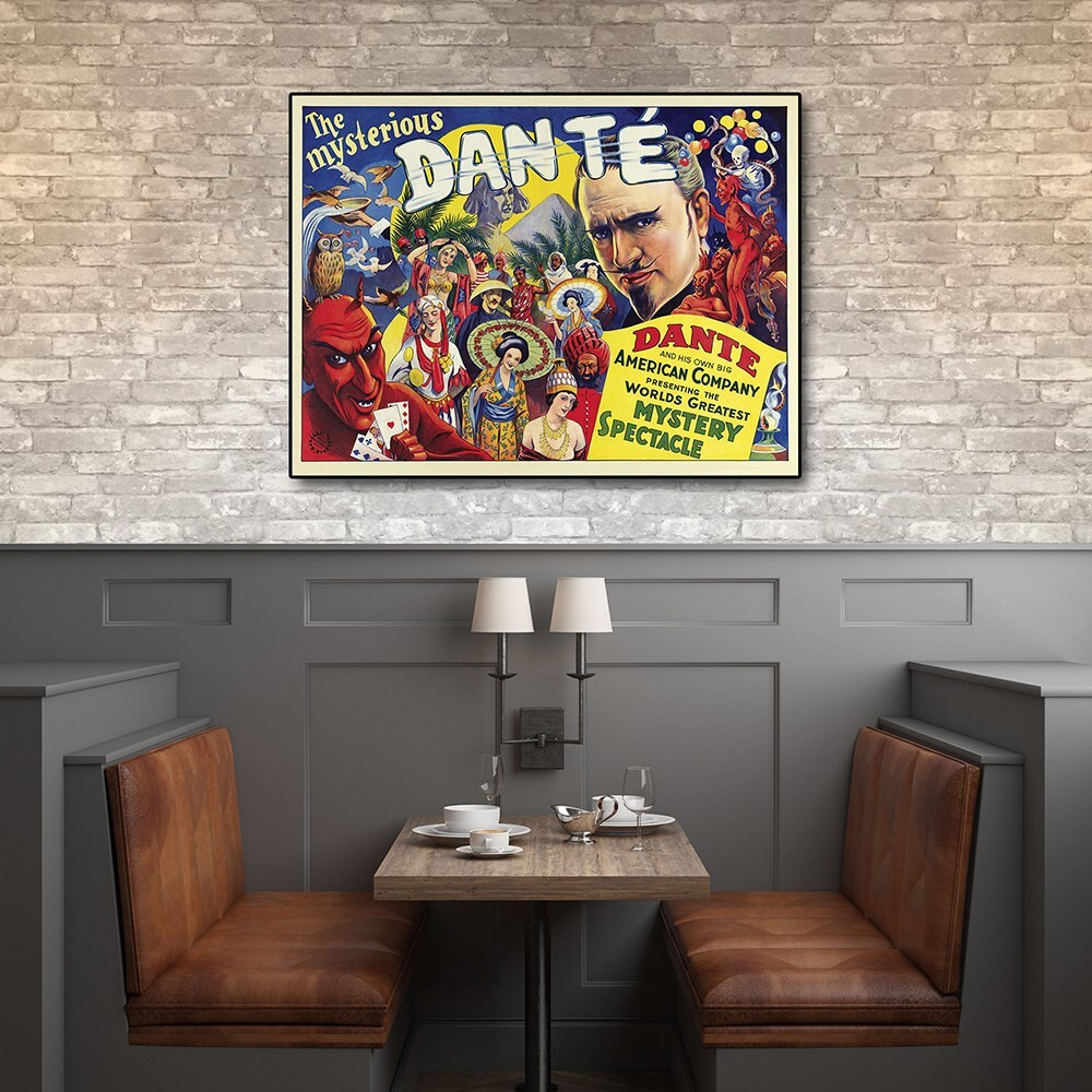 36"" X 48"" The Mysterious Dante Vintage Magic Poster Wall Art