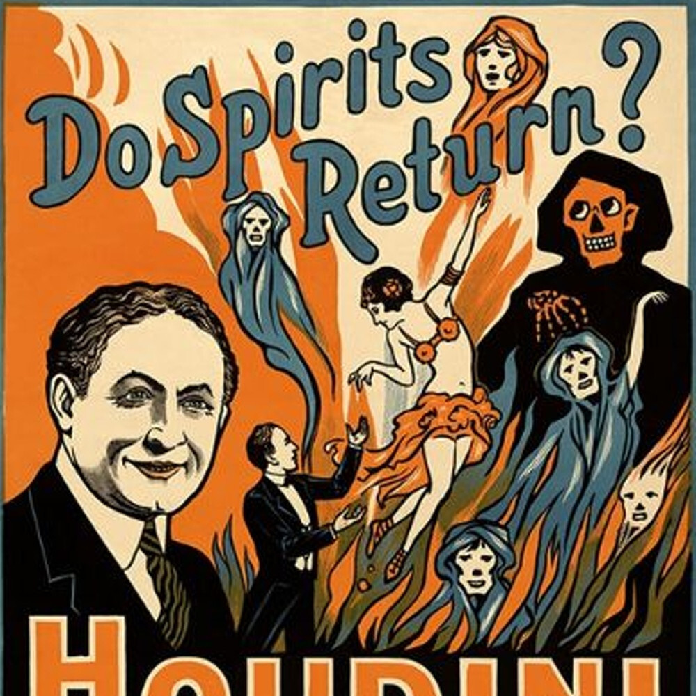 16"" X 24"" Houdini Spirits Vintage Magic Poster Wall Art