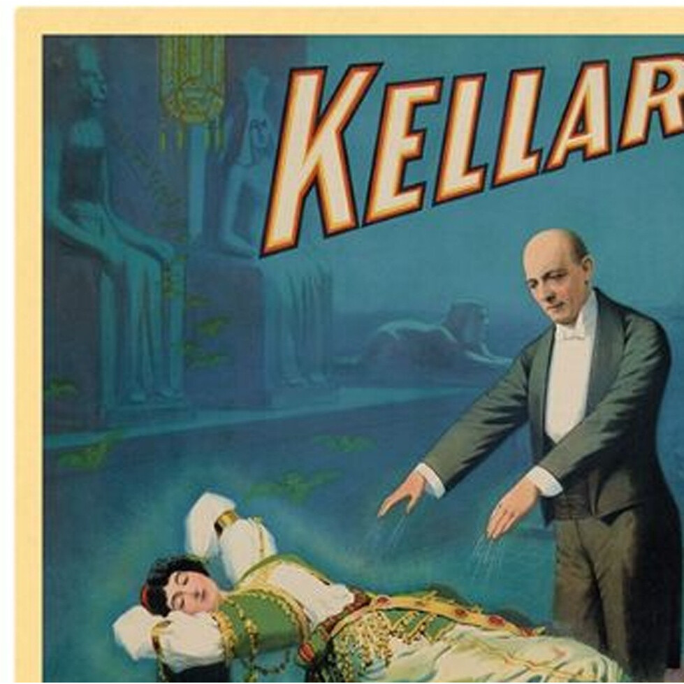 16"" X 24"" Kellar Levitation Vintage Magic Poster Wall Art