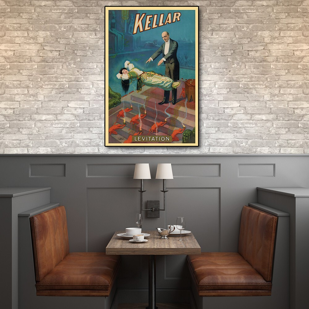 12"" X 18"" Kellar Levitation Vintage Magic Poster Wall Art