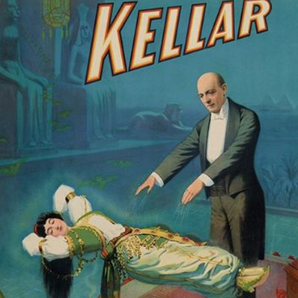 9"" X 12"" Kellar Levitation Vintage Magic Poster Wall Art