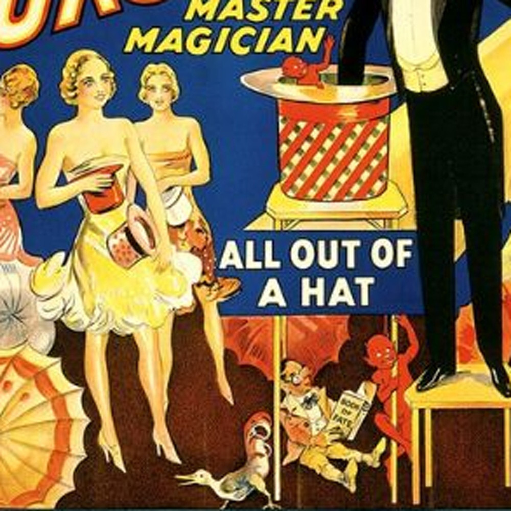 20"" X 30"" Thurston Out Of A Hat Vintage Magic Poster Wall Art