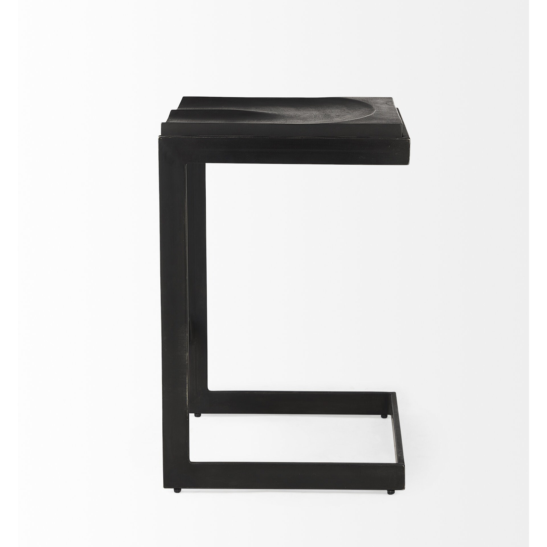 26"" Black Cheeky Wood And Metal Counter Stool