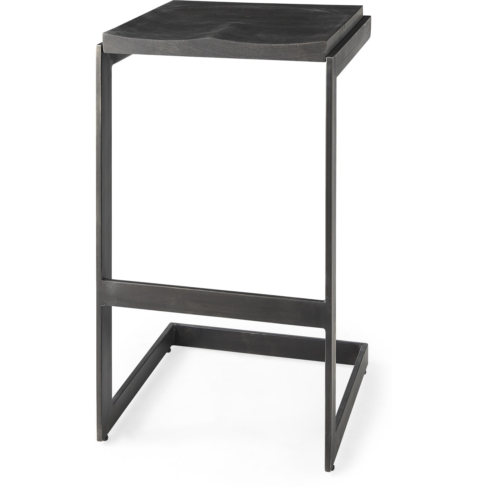 30"" Black Cheeky Wood And Metal Bar Stool