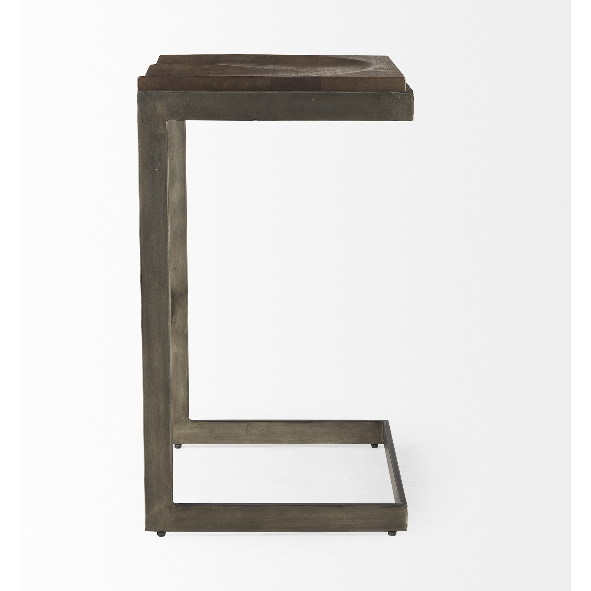 30"" Warm Brown Cheeky Wood And Metal Bar Stool