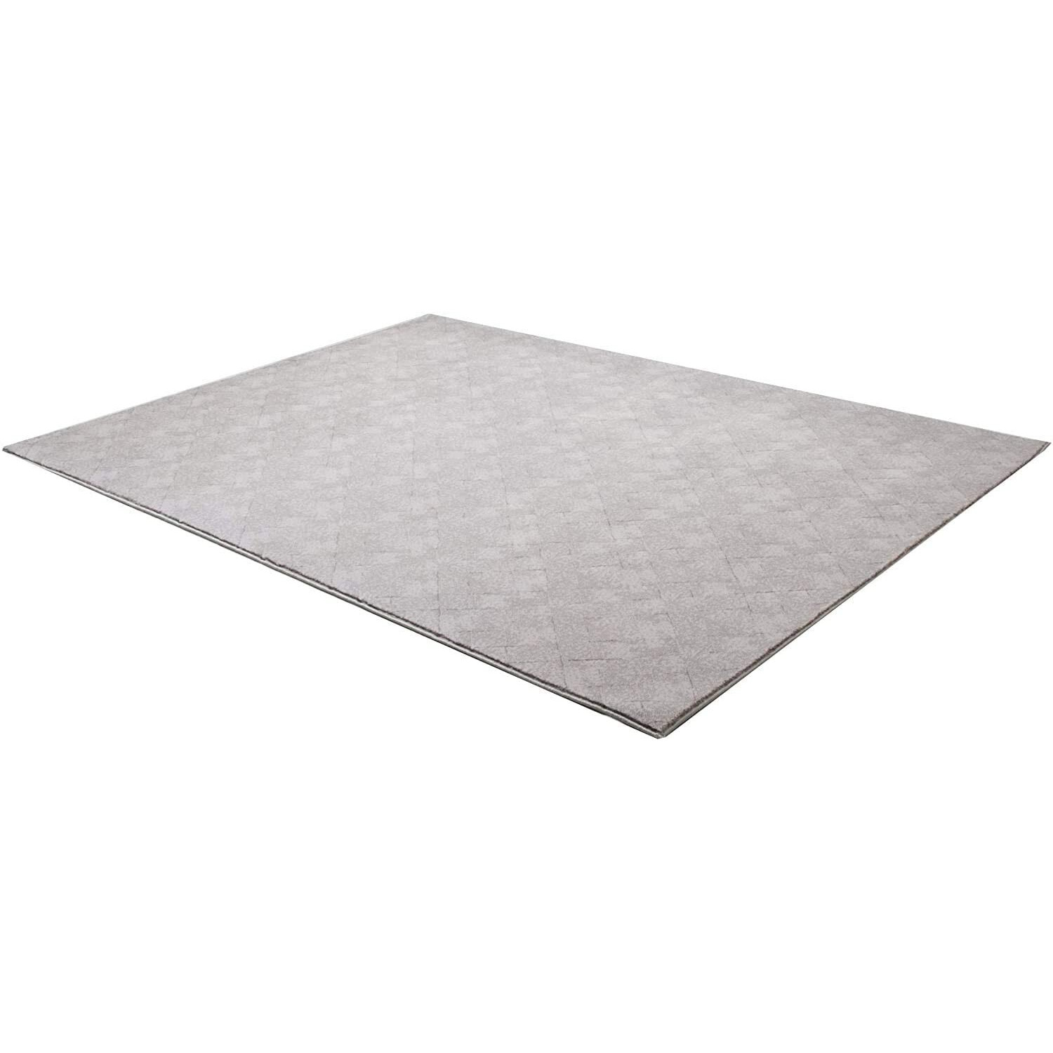 8 X 11 Gray Distressed Diamonds Area Rug