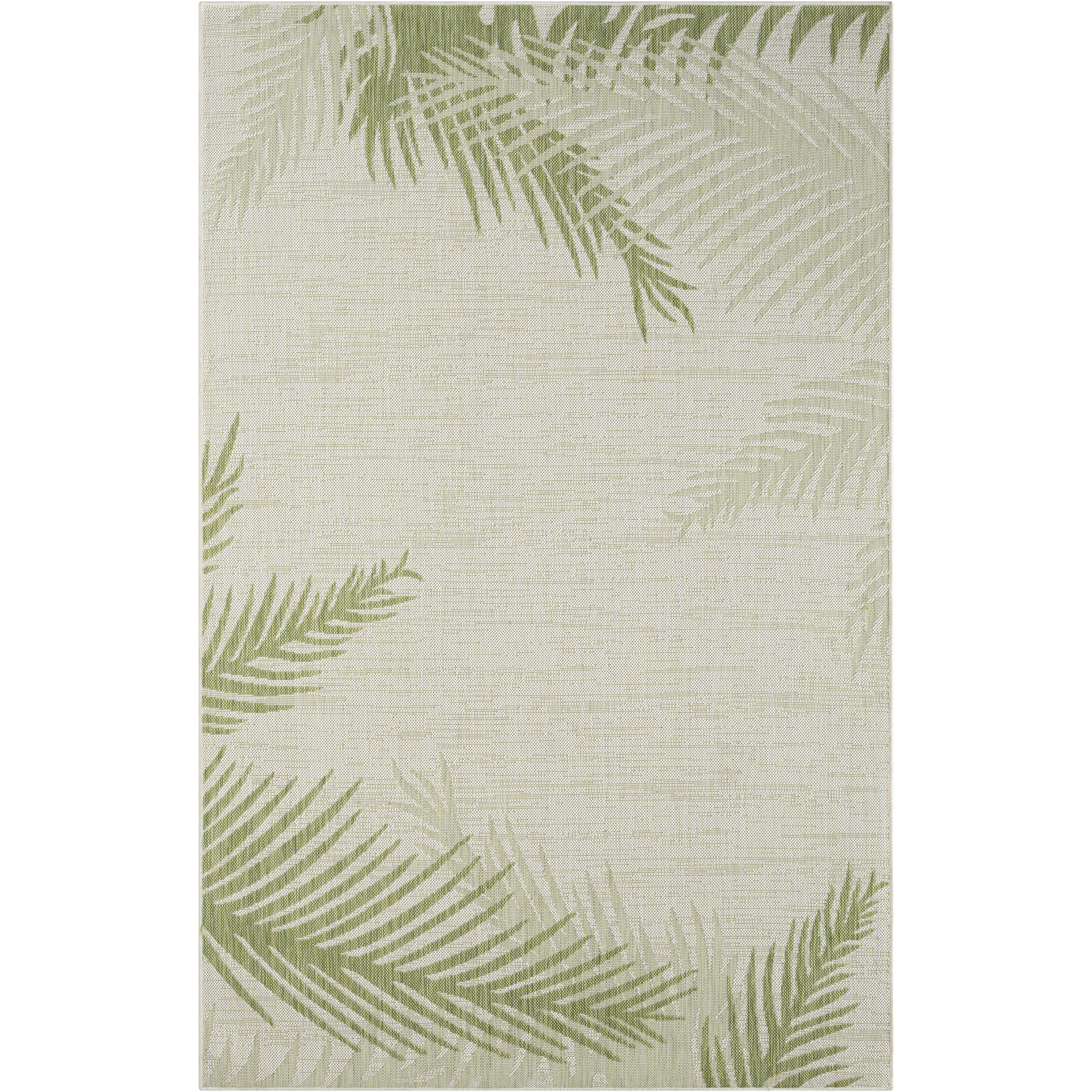 5 X 7 Green Palms Indoor Outdoor Area Rug