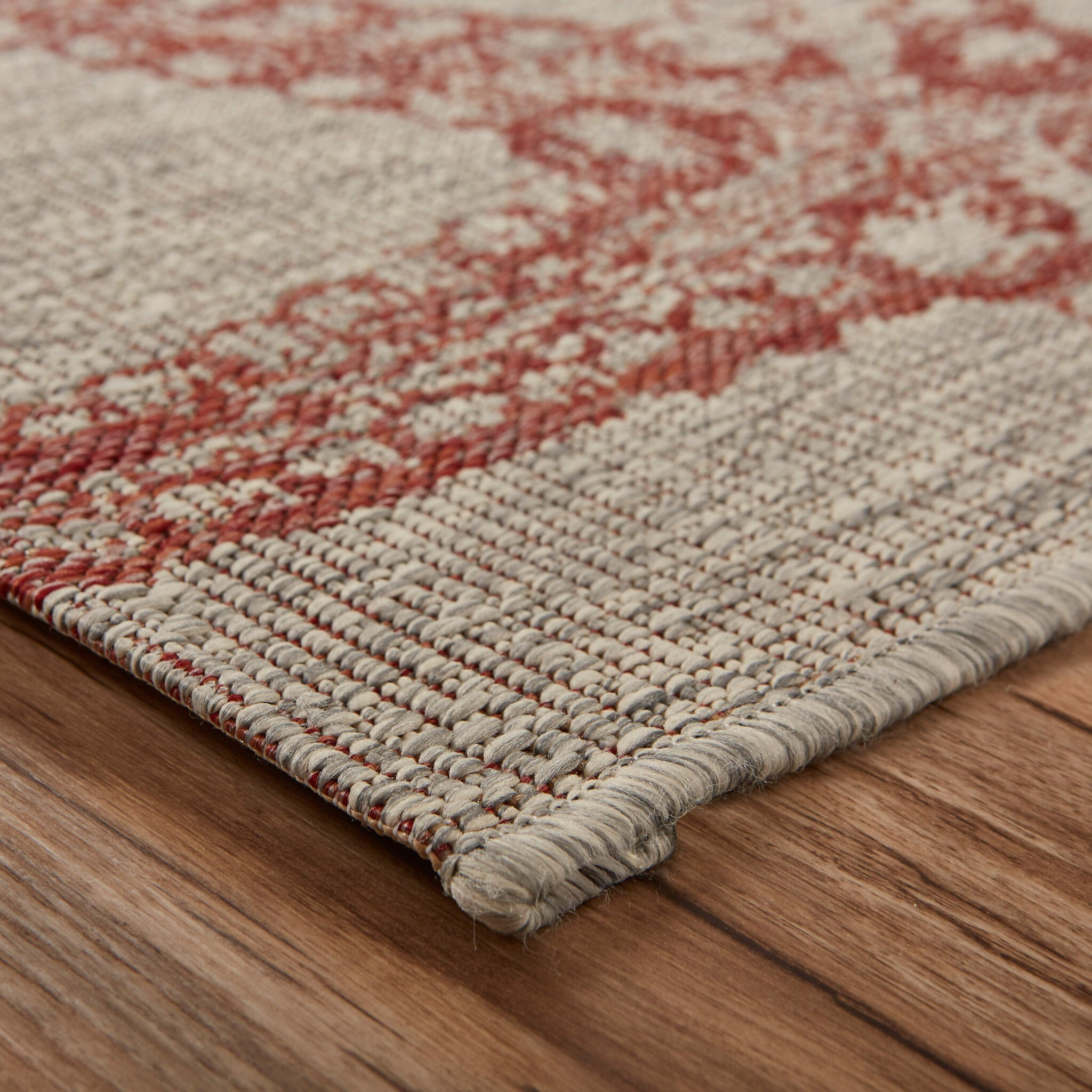 8 X 9 Red Starfish Indoor Outdoor Area Rug