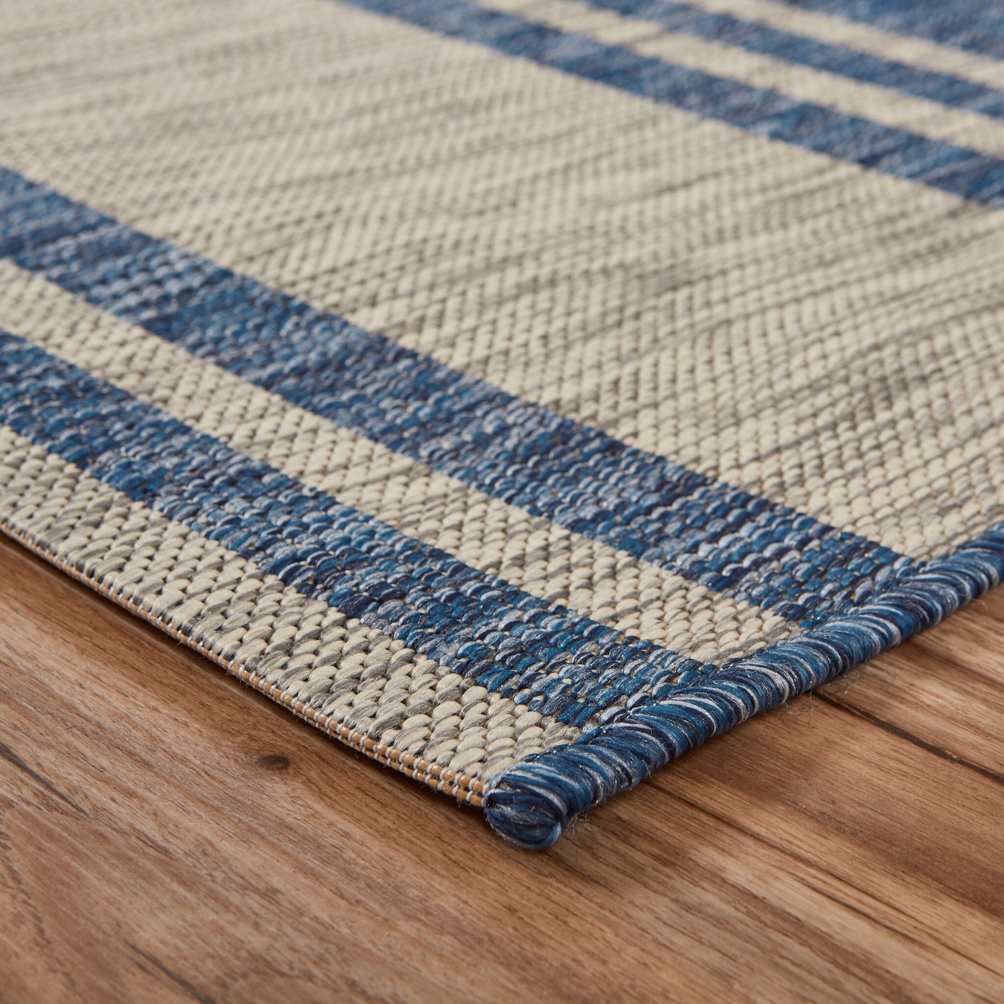 8 X 9 Navy Ship Helm Indoor Outdoor Area Rug