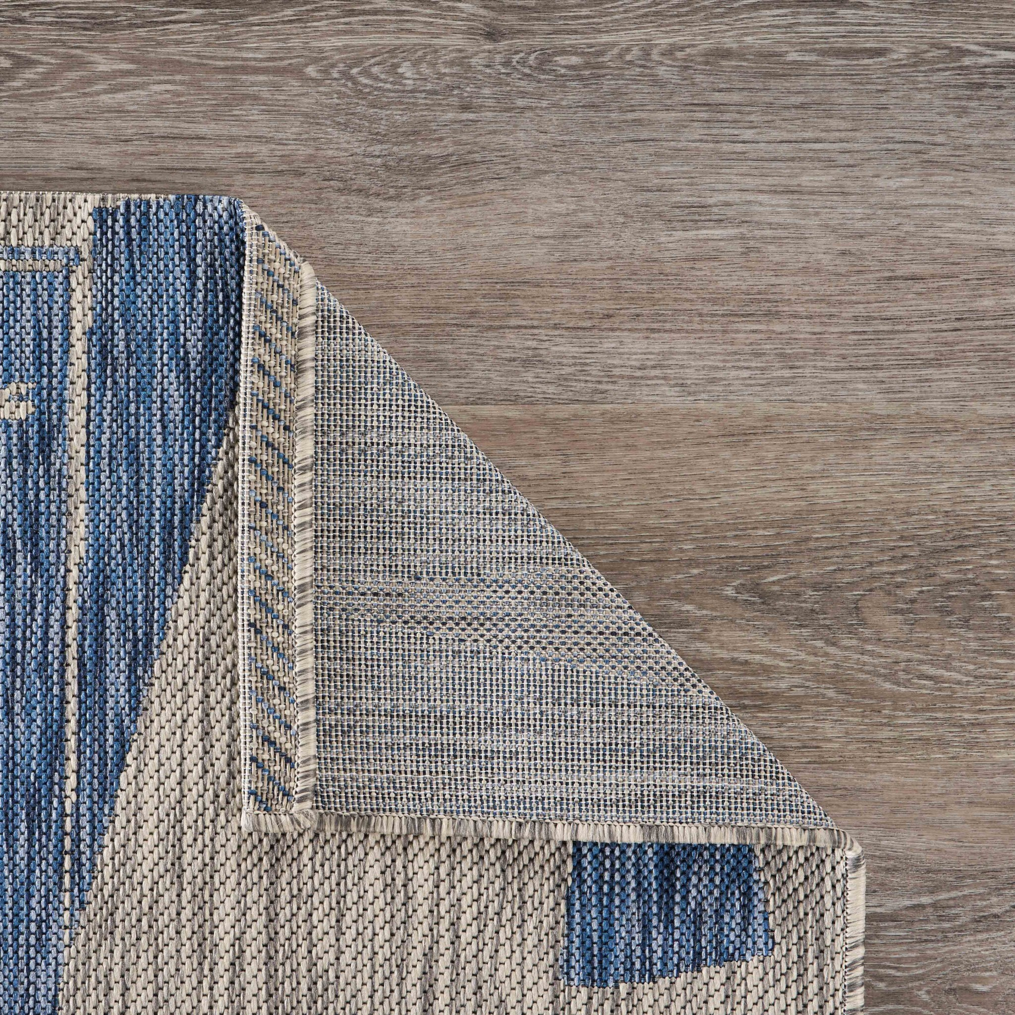 8 X 10 Gray Sailboat Indoor Outdoor Area Rug