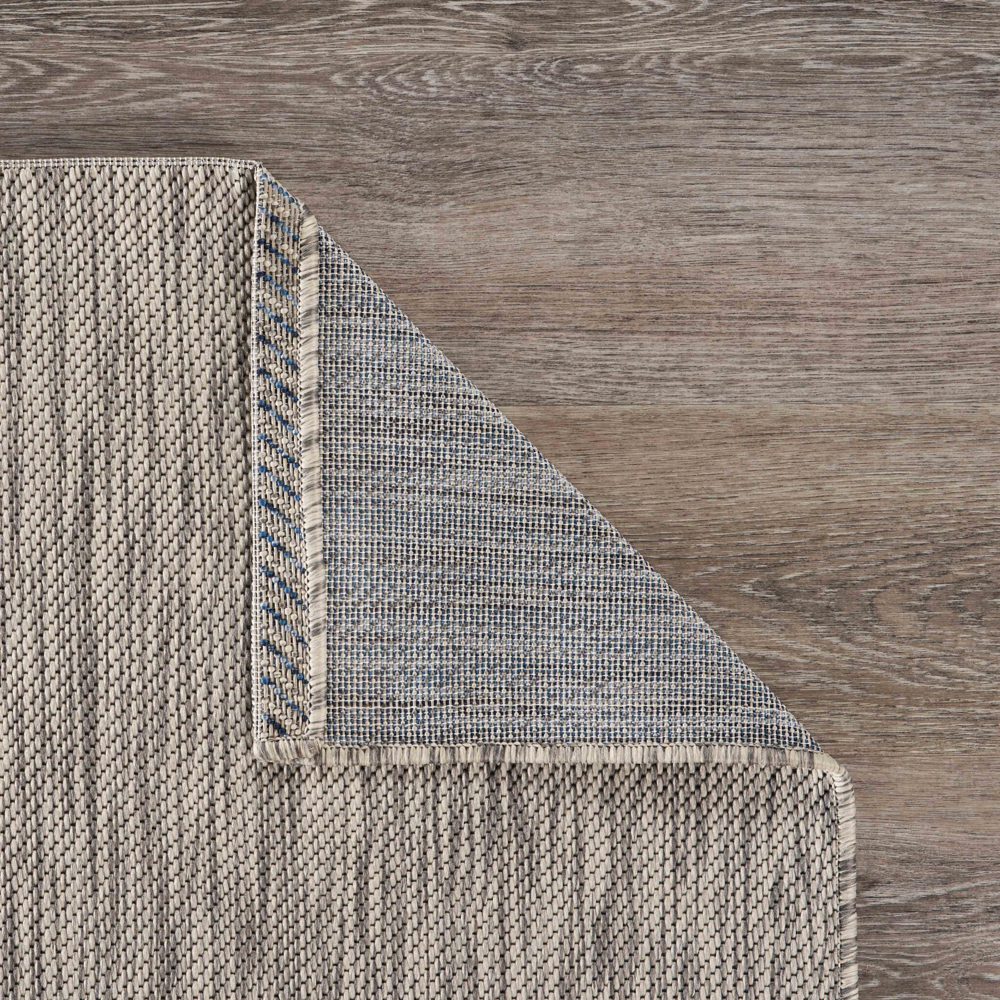 8 X 10 Gray Coastal Indoor Outdoor Area Rug
