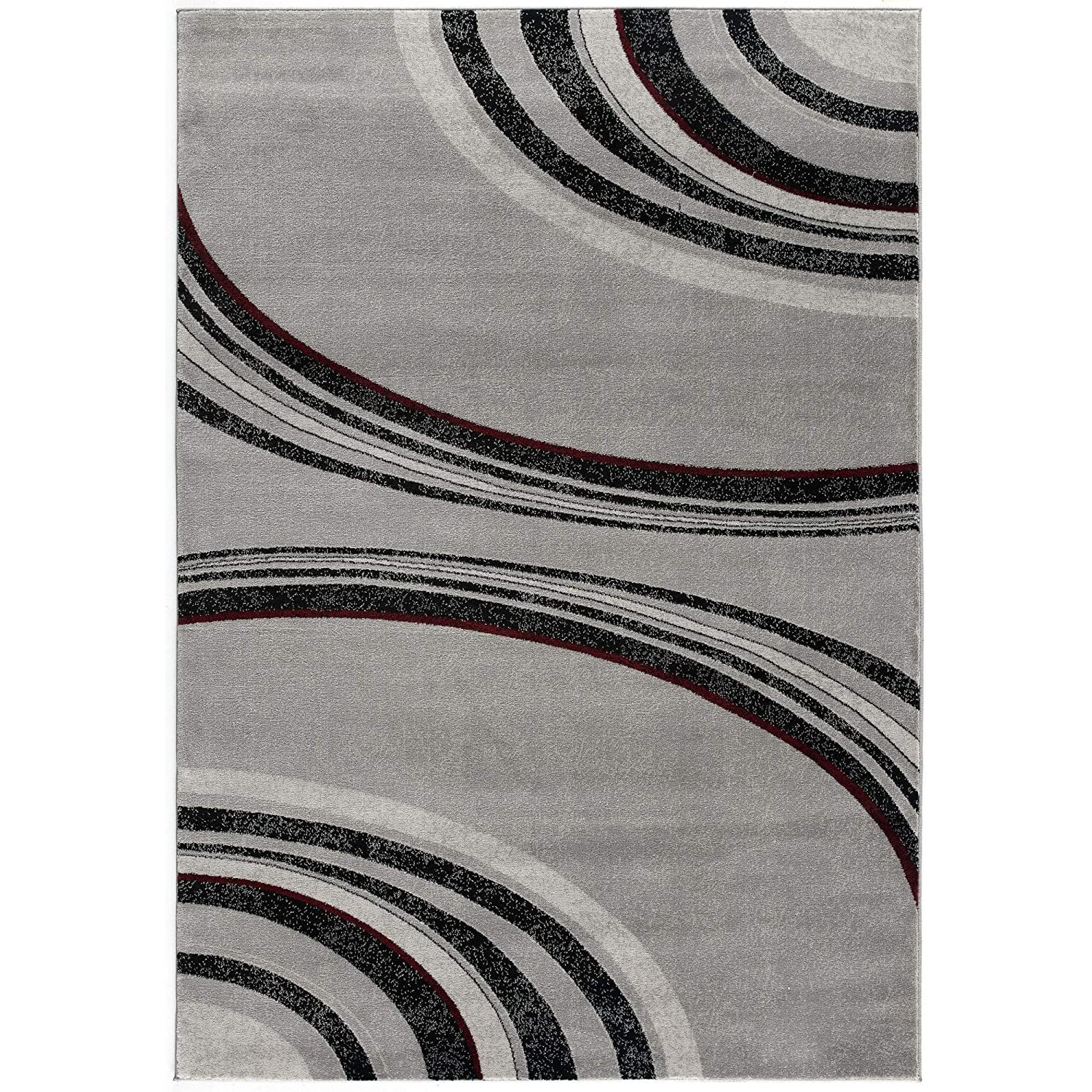 8 X 11 Gray Modern Geometric Area Rug
