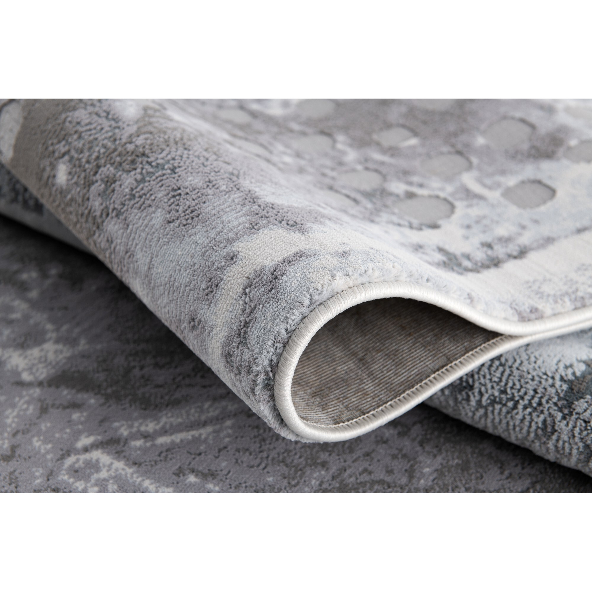 7 X 10 Gray Distressed Abstract Area Rug