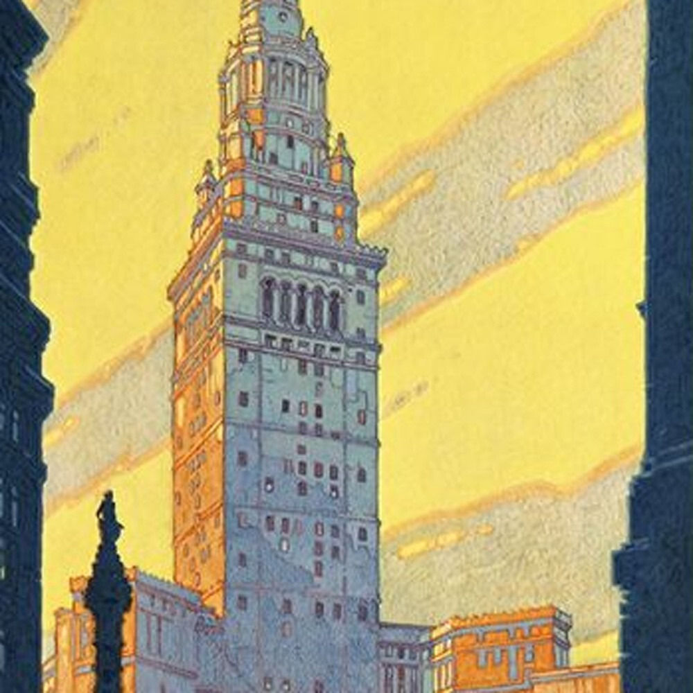 12"" X 18"" Cleveland Union Terminal Vintage Travel Poster Wall Art