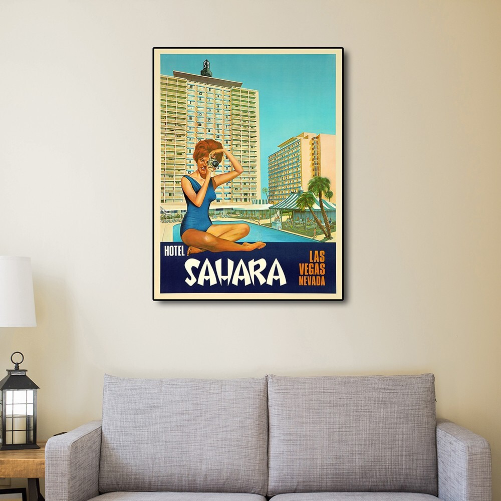 11"" X 14"" Hotel Sahara C1960S Las Vegas Vintage Travel Poster Wall Art