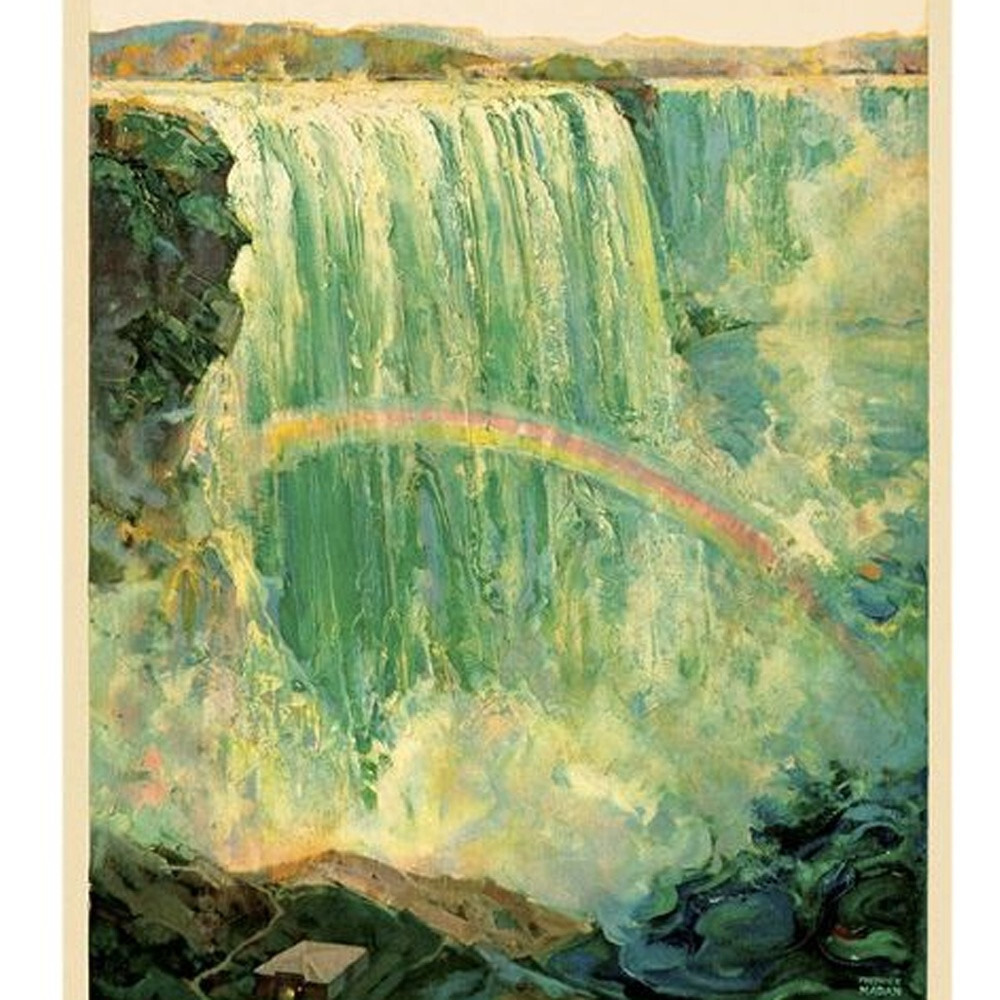 9"" X 12"" Niagra Falls New York C1920S Vintage Travel Poster Wall Art