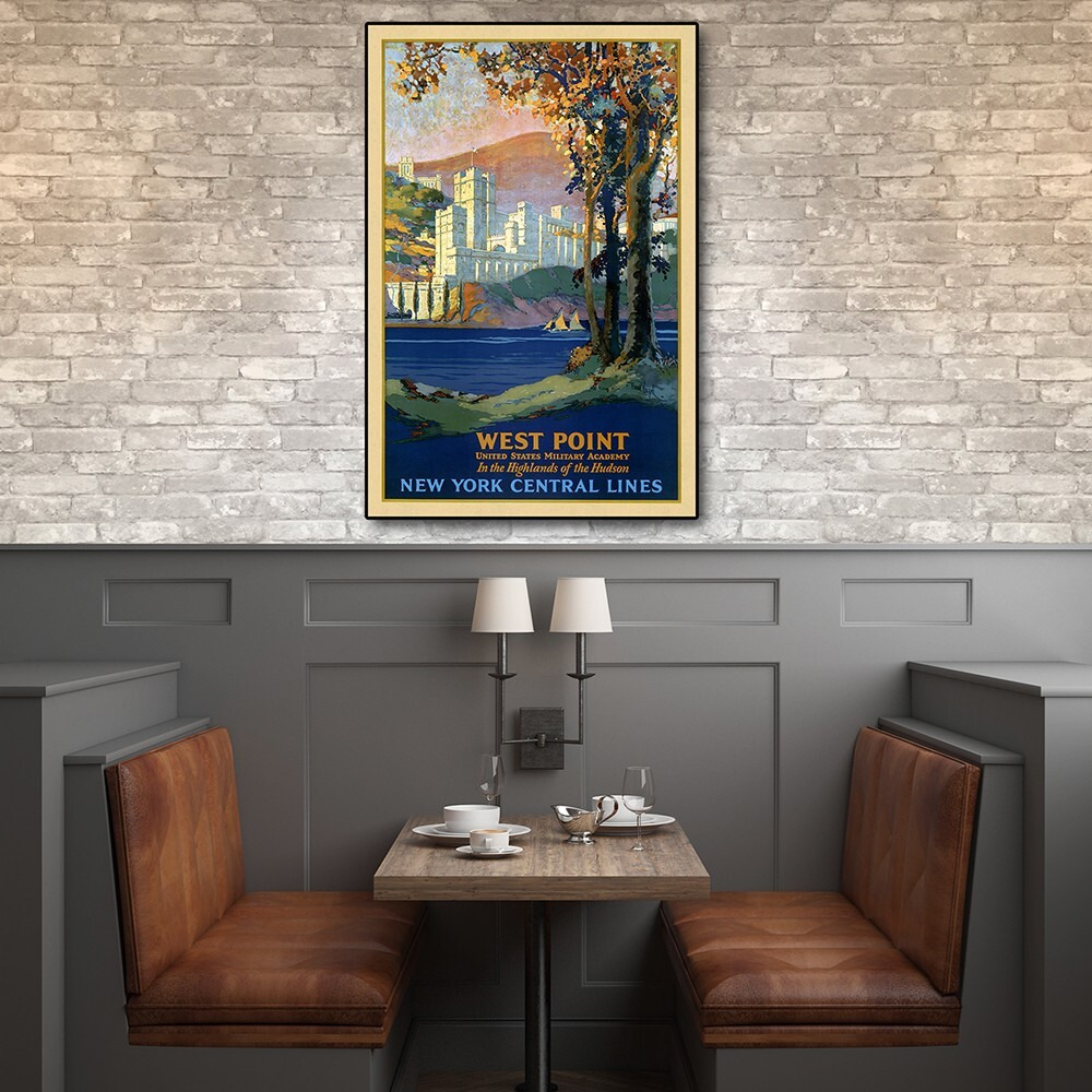 36"" X 54"" West Point New York C1920S Vintage Travel Poster Wall Art
