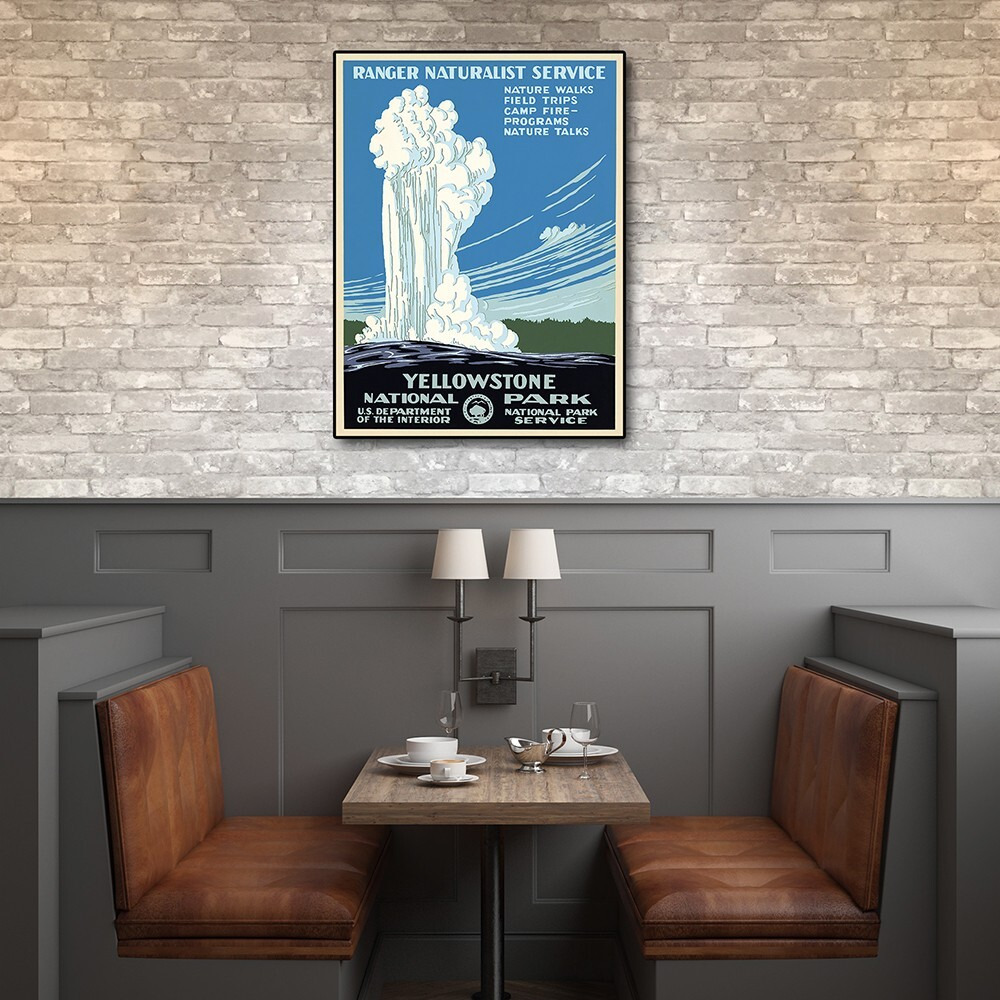 8.5"" X 11"" Yellowstone National Park C1938 Vintage Travel Poster Wall Art