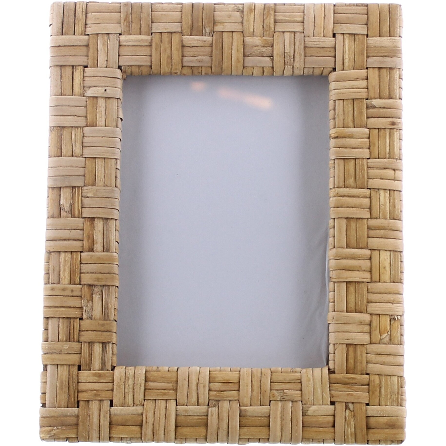 5X7 Woven Bamboo Vertical Frame