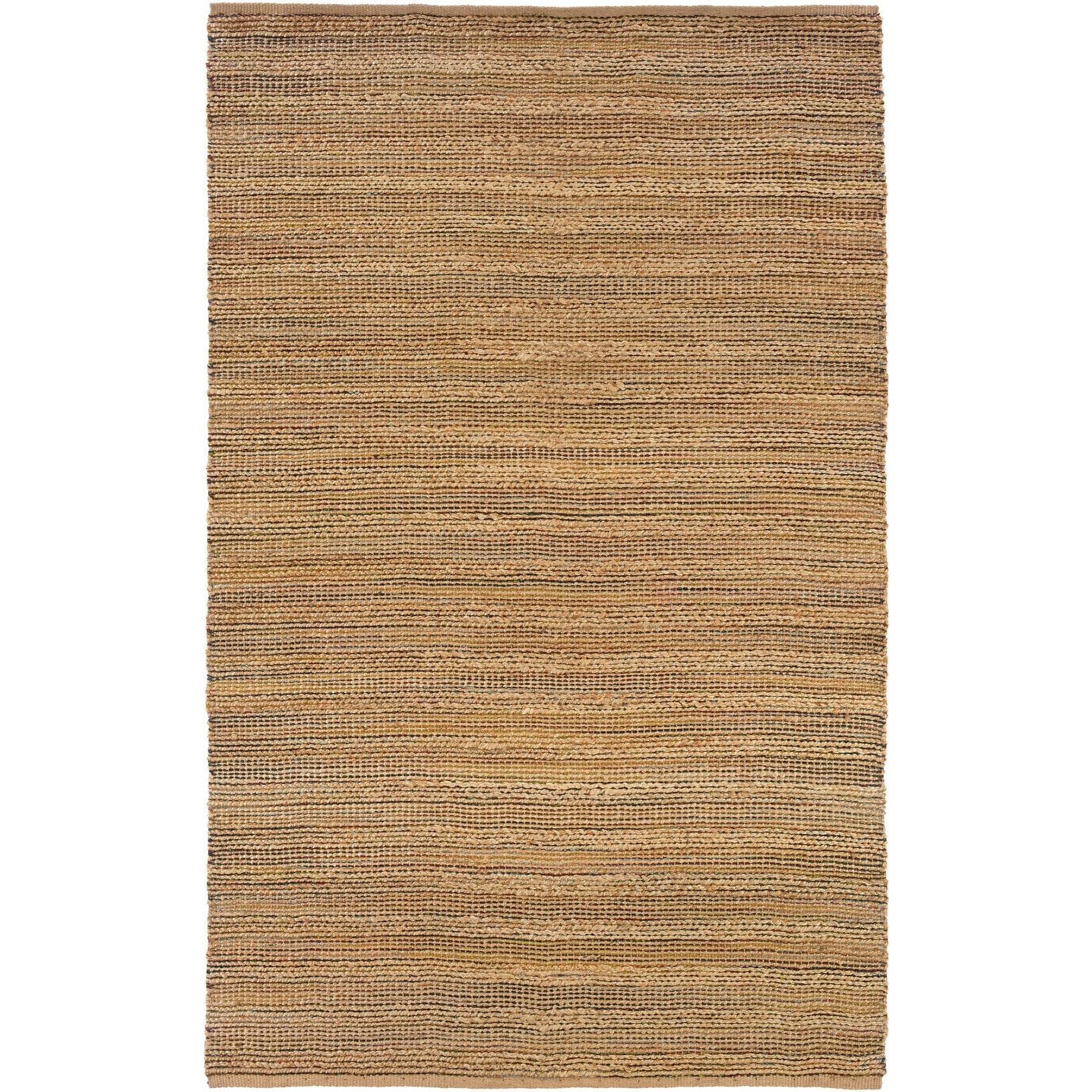5 X 8 Brown Braided Jute Area Rug
