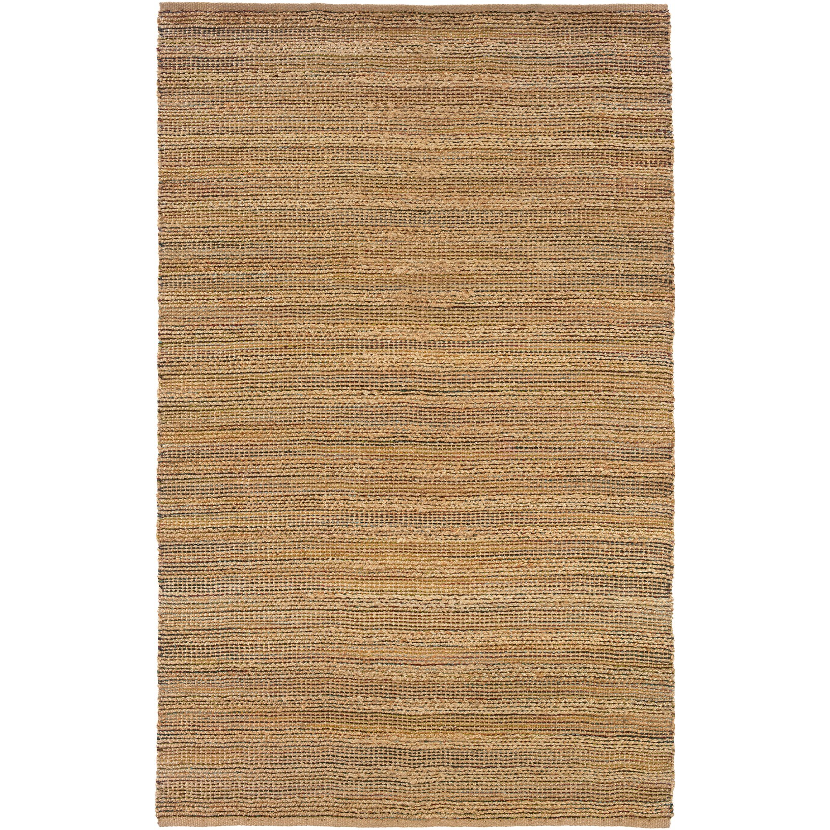 5 X 8 Brown Braided Jute Area Rug