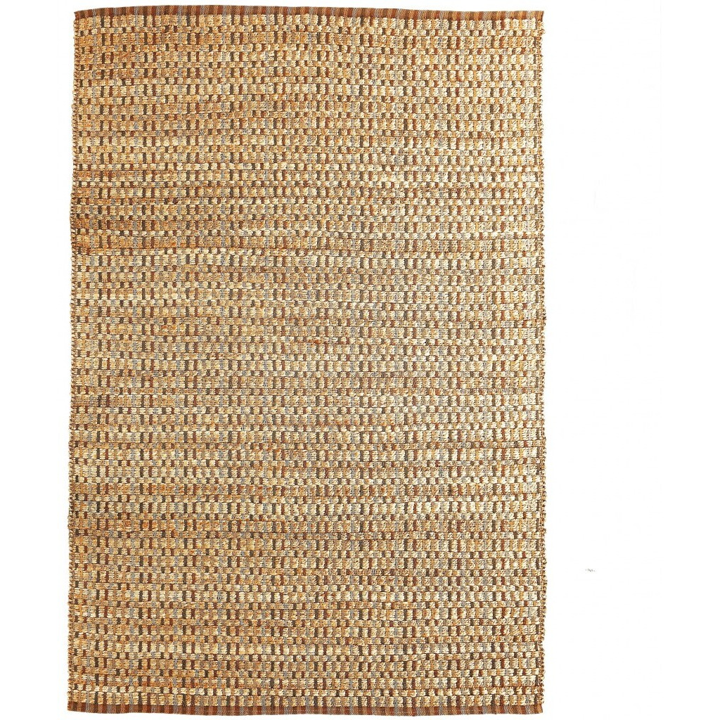 9 X 12 Tan Classic Interwoven Area Rug