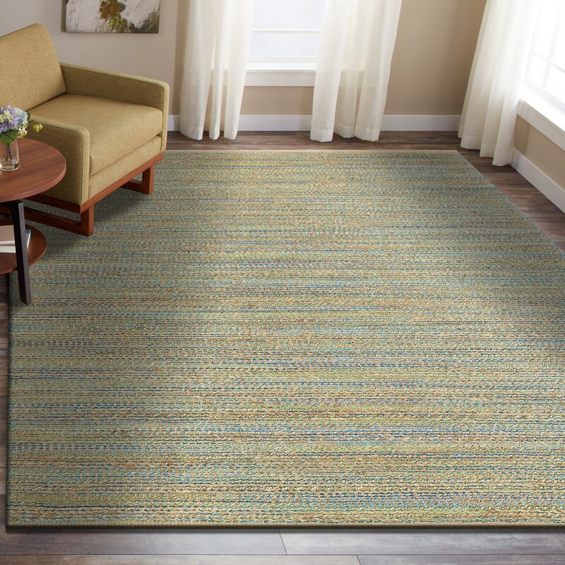 8 X 10 Multitoned Braided Jute Area Rug