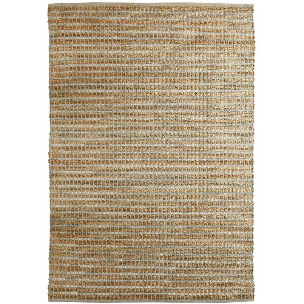 5 X 8 Gray Grid Farmhouse Area Rug