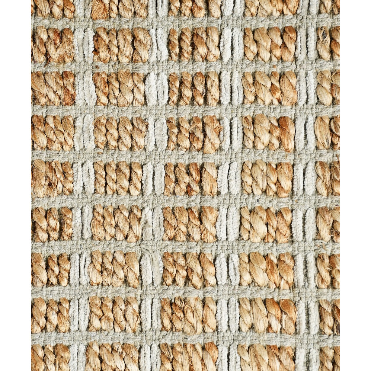 5 X 8 Gray Grid Farmhouse Area Rug