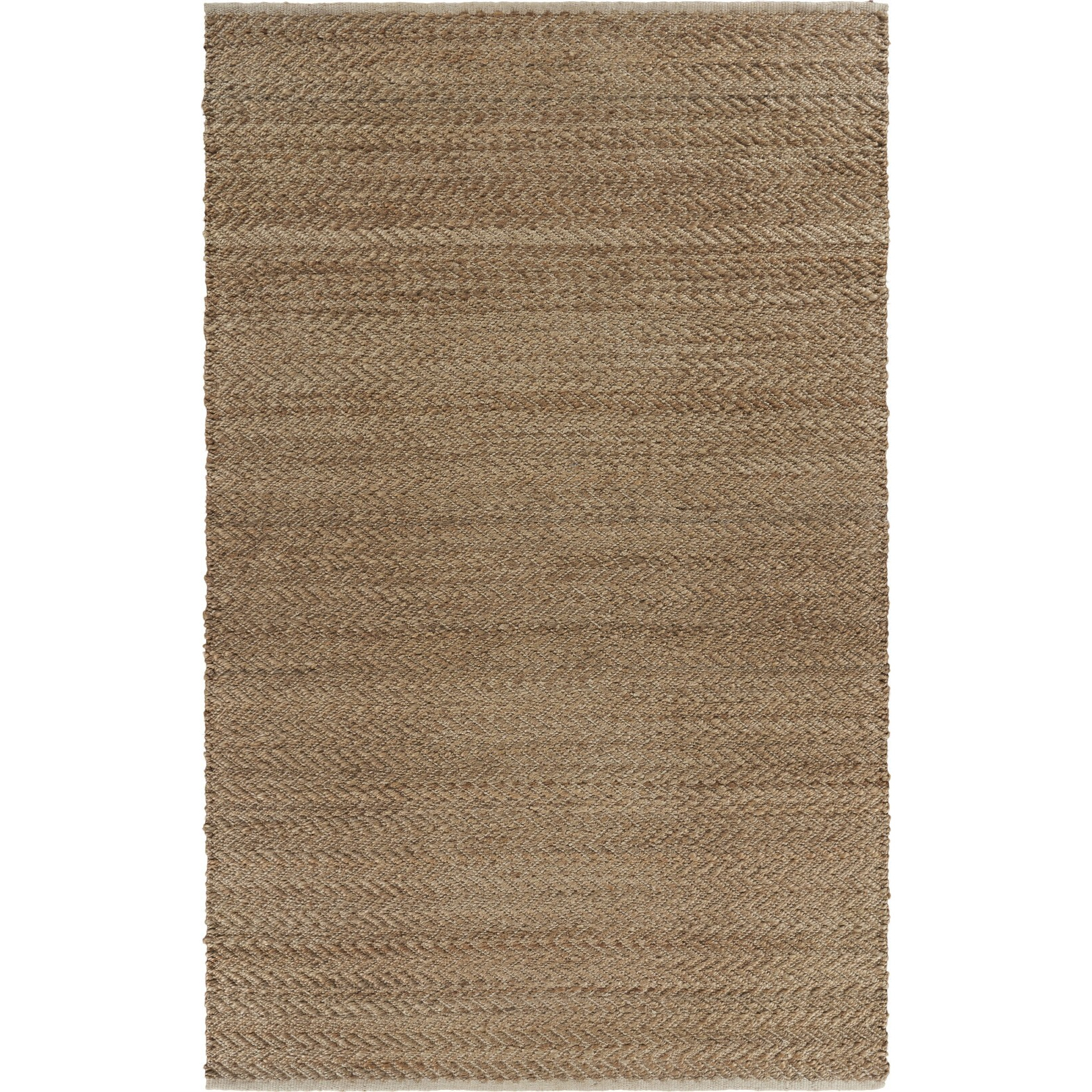 9 X 12 Natural Toned Chevron Pattern Area Rug