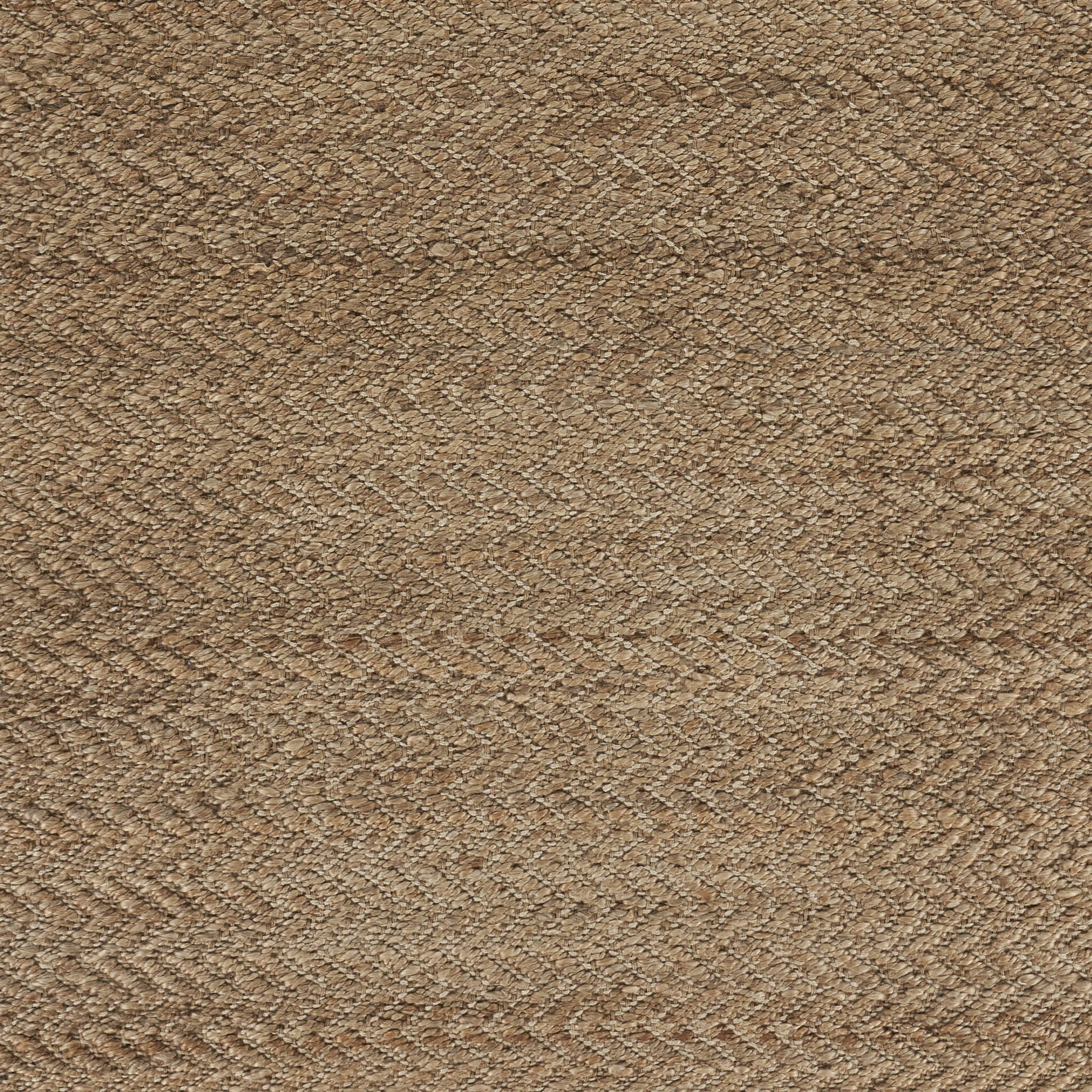 9 X 12 Natural Toned Chevron Pattern Area Rug