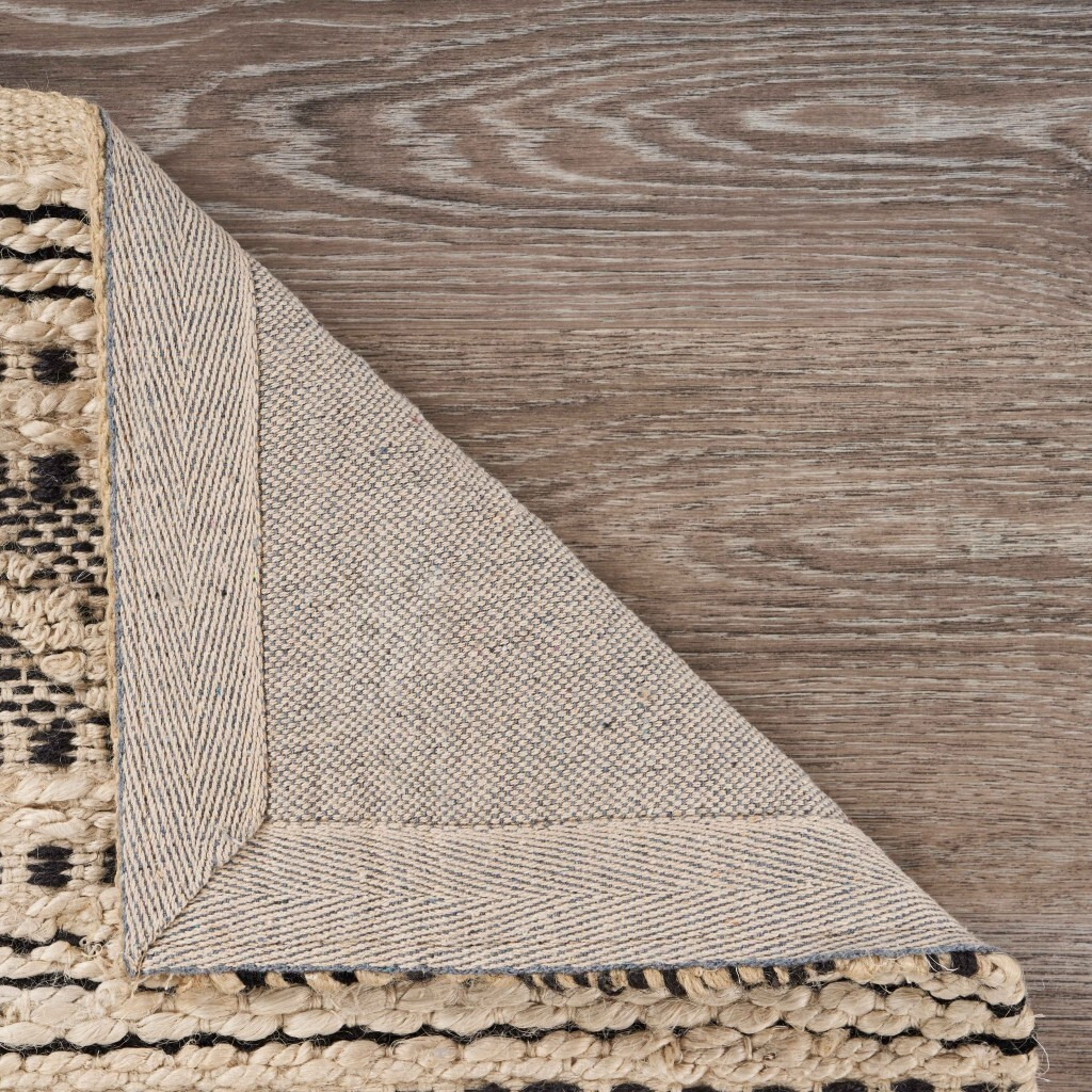 8 X 10 Black And Blush Chevron Stripe Area Rug
