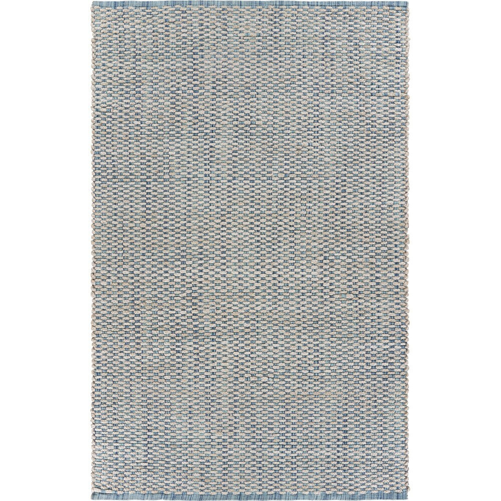 8 X 10 Blue And Beige Toned Area Rug