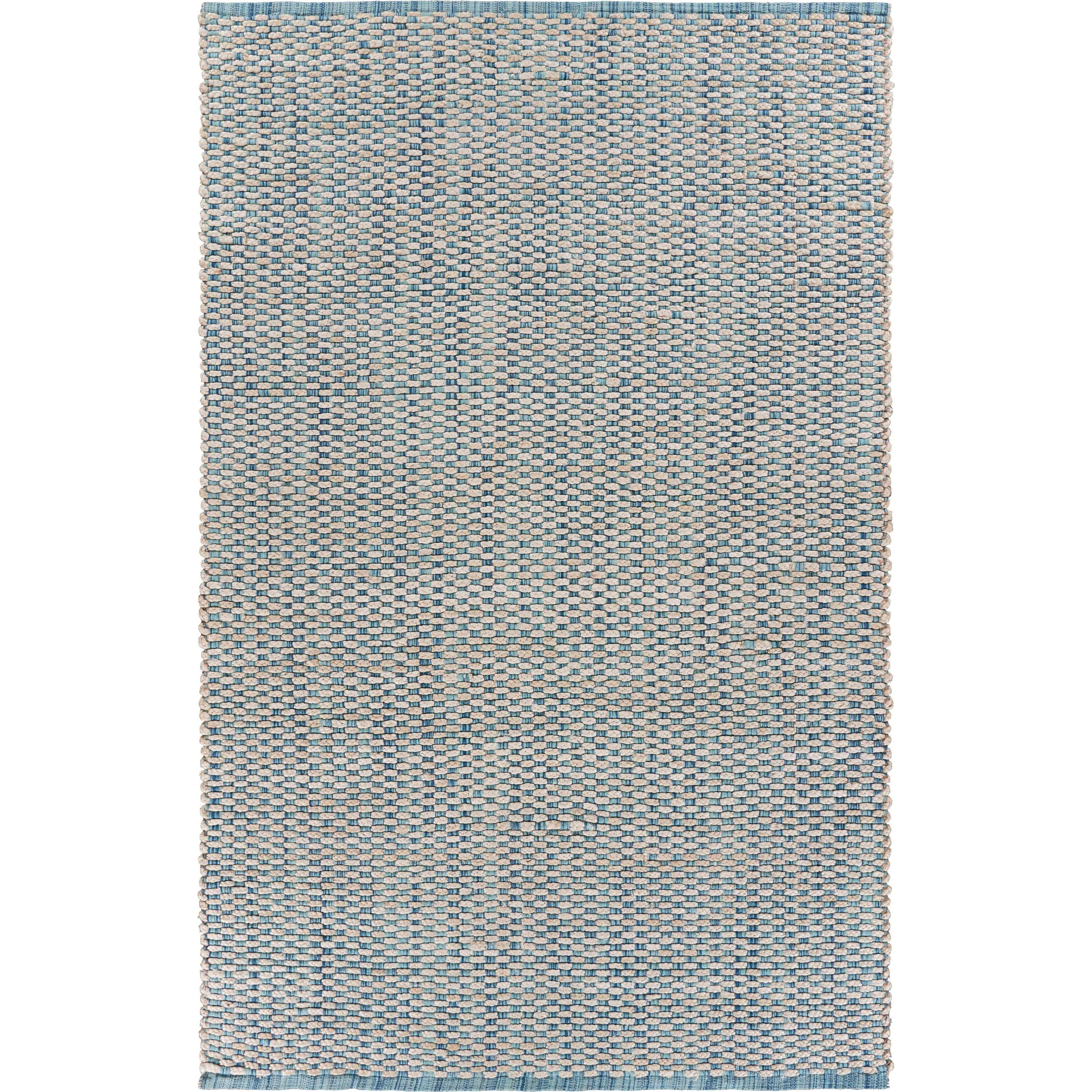 9 X 12 Blue And Beige Toned Area Rug