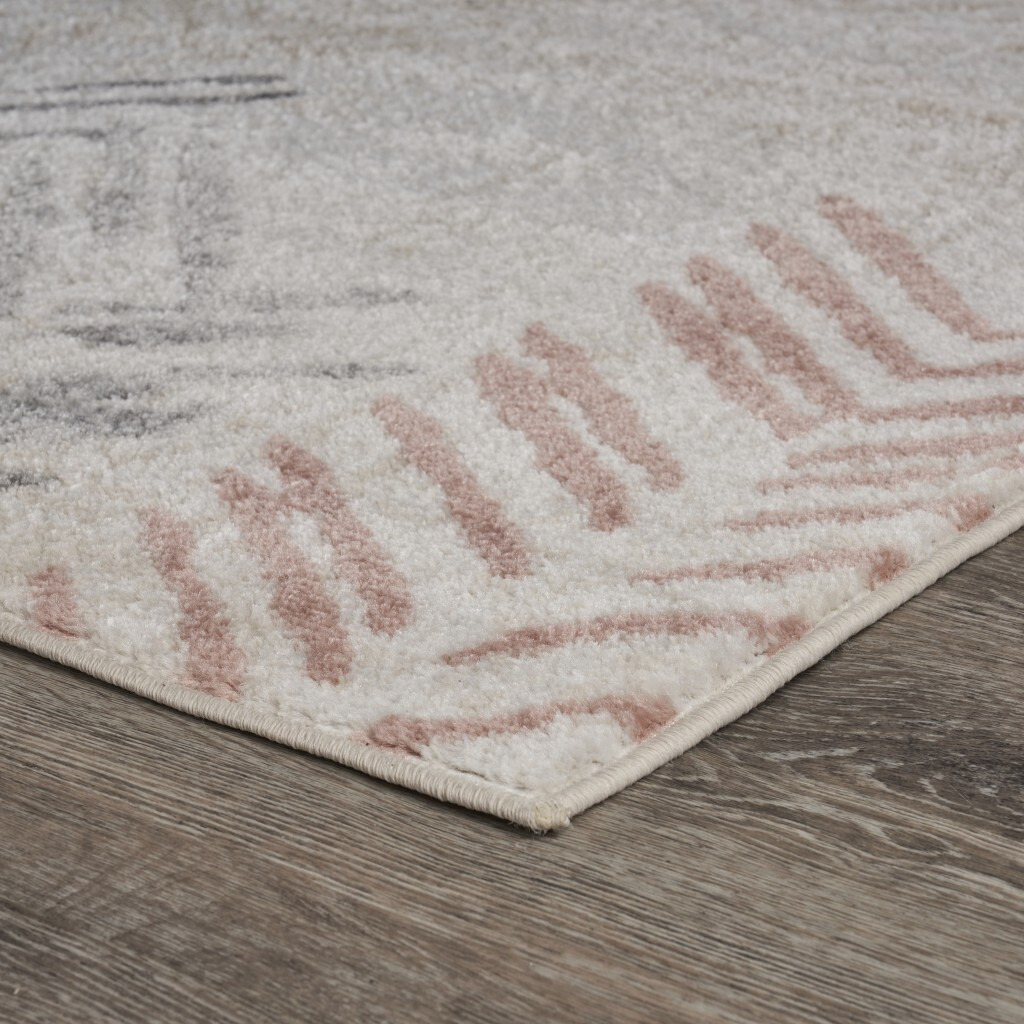 5 X 7 Ivory Eclectic Arrows Area Rug