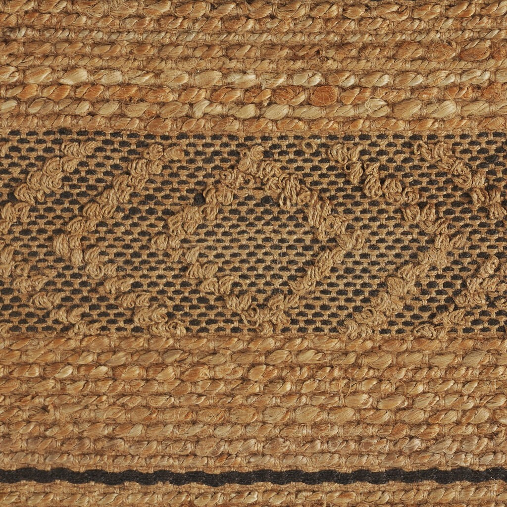 8 X 10 Tan And Gray Bohemian Striped Area Rug