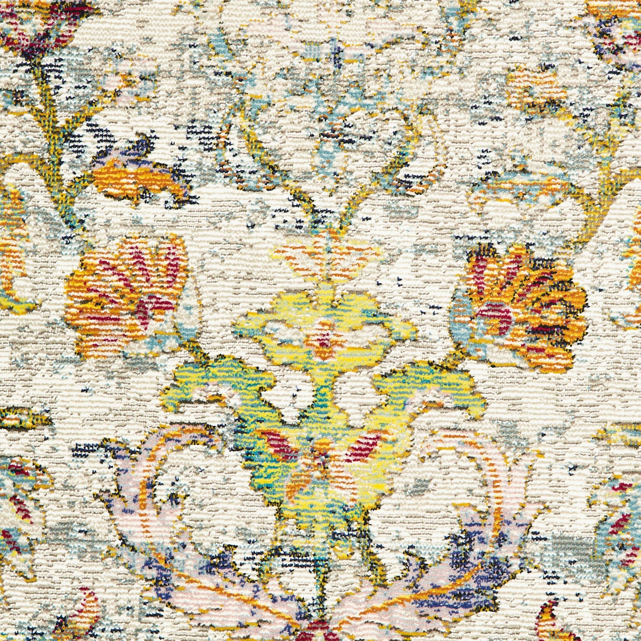 8 X 10 Beige Abstract Garden Area Rug