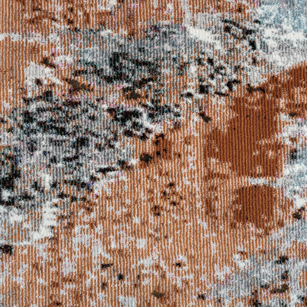 5 X 8 Rustic Brown Abstract Area Rug