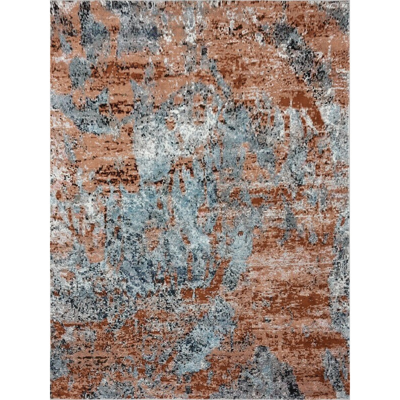 8 X 10 Rustic Brown Abstract Area Rug