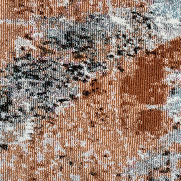 8 X 10 Rustic Brown Abstract Area Rug
