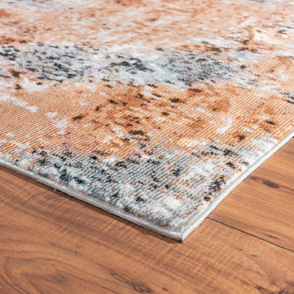 8 X 10 Rustic Brown Abstract Area Rug