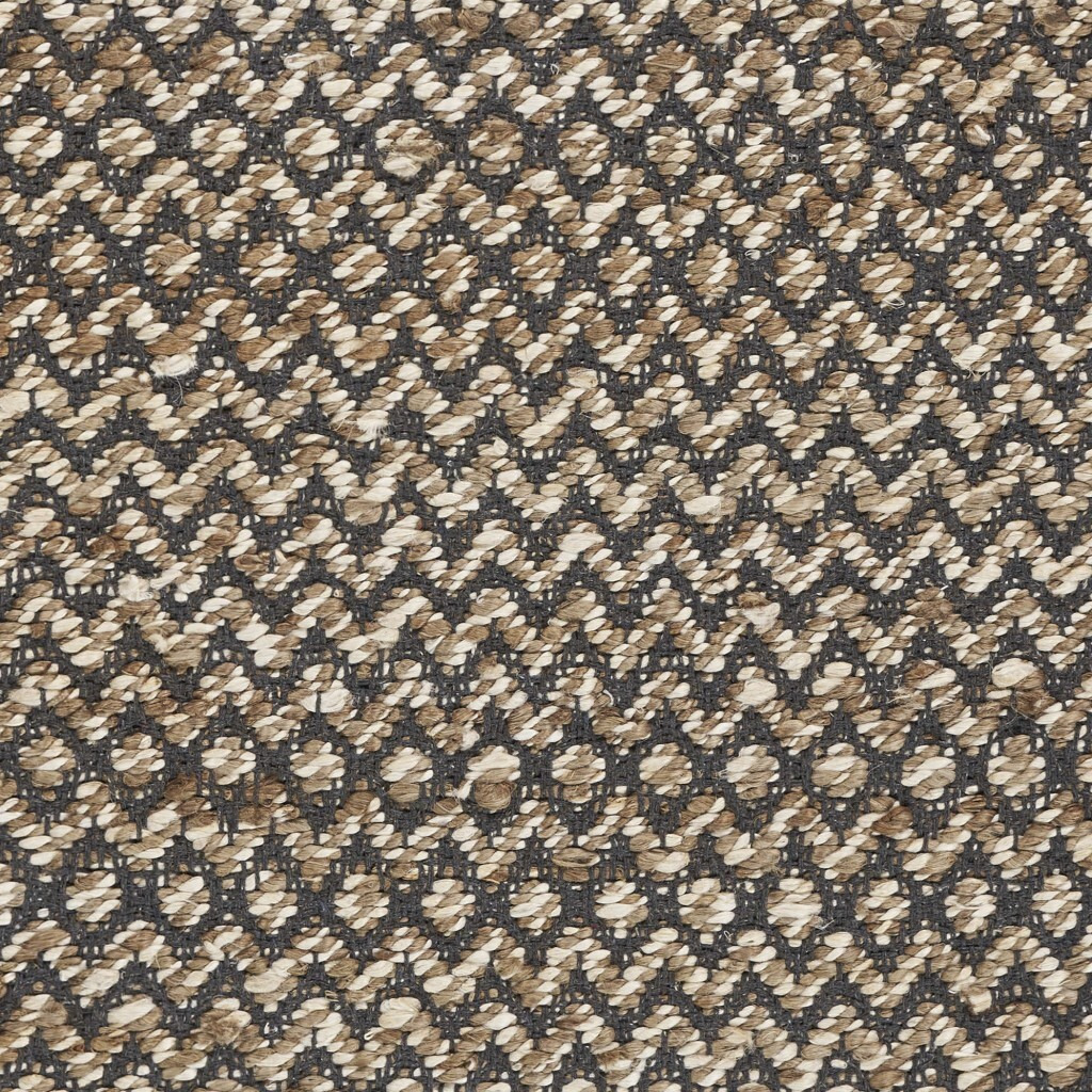 3 X 5 Gray Toned Chevron Patterned Runner Rug