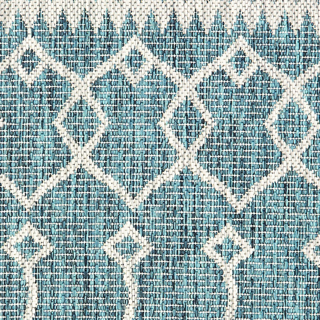 5 X 8 Blue Array Indoor Outdoor Area Rug