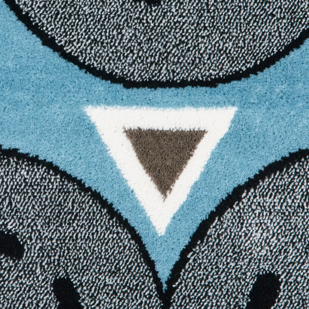 5 X 7 Blue Imaginative Racetrack Area Rug