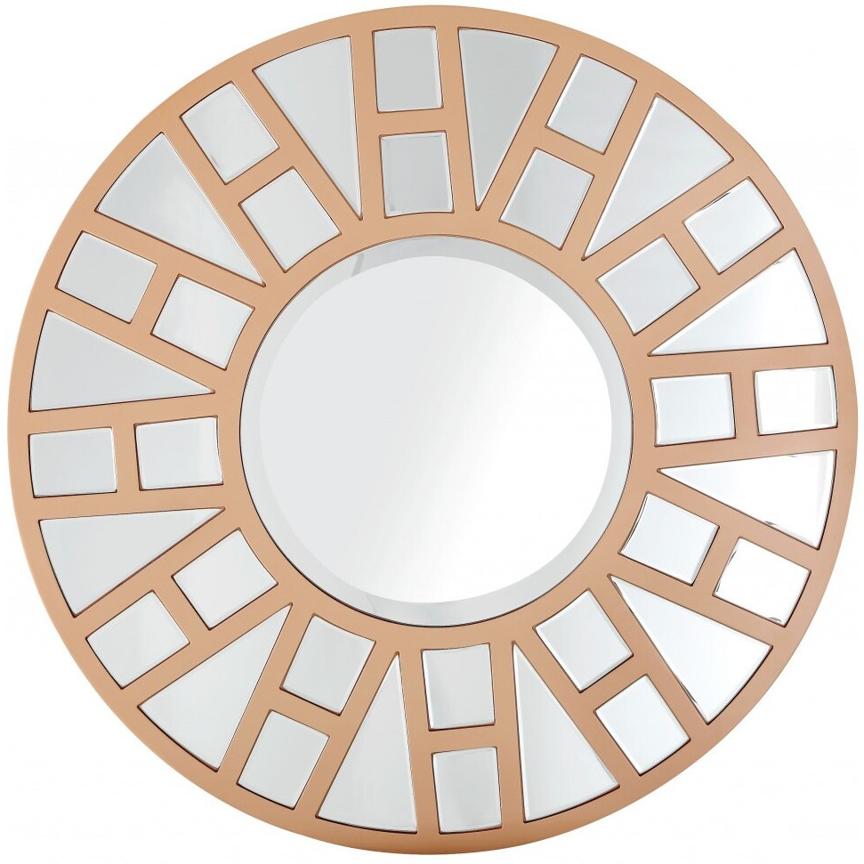 Gold Geometric Mirror