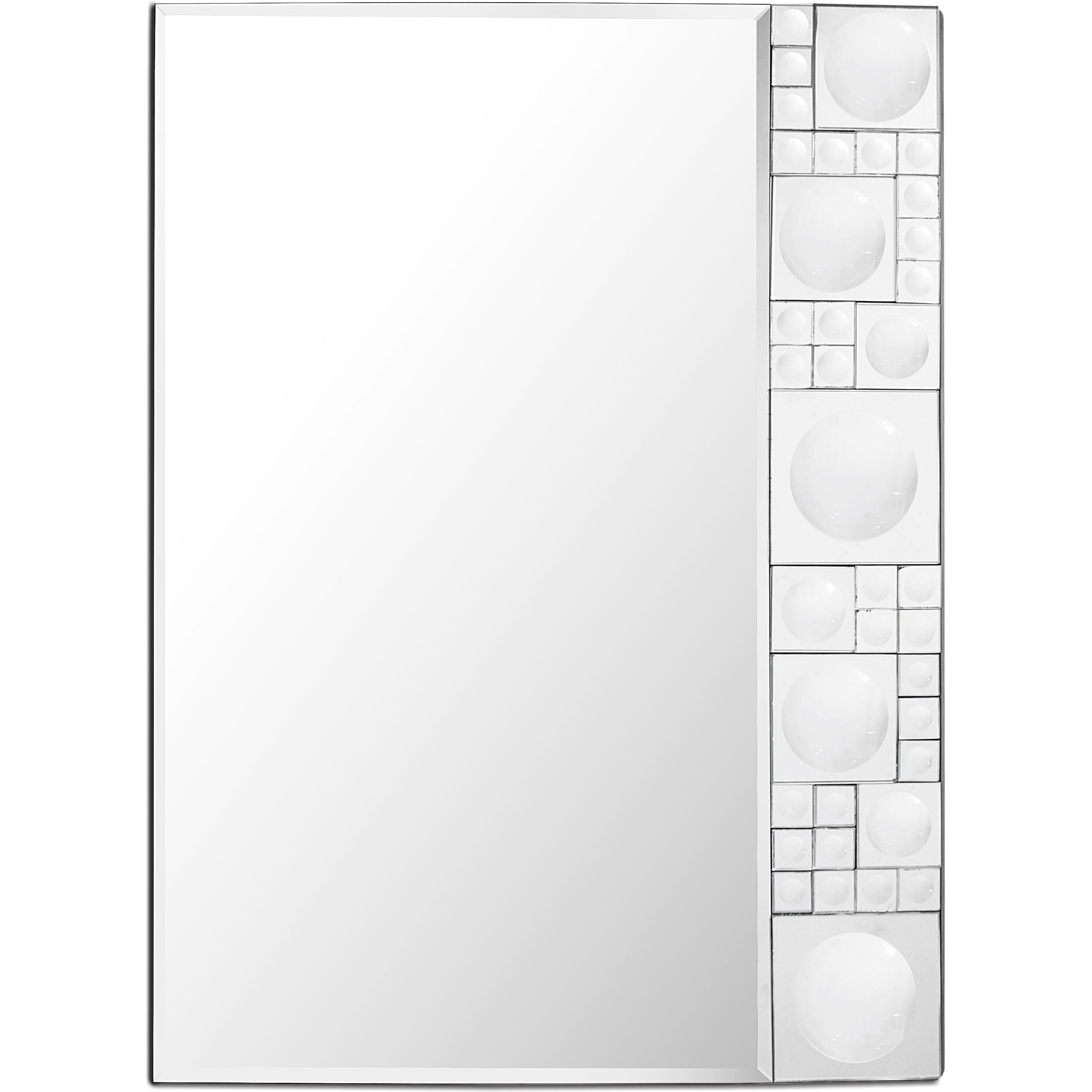 Bubbly Silver Mirror